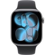 Смарт часовник Apple Watch Series 11 GPS, 42 мм, M/L, Space Grey Aluminium, Black на супер цени