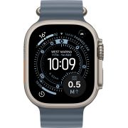 Смарт часовник Apple Watch Ultra 3, Cellular, 49 мм, Natural Titanium, Anchor Blue на супер цени