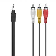 Кабел Hama 3 x RCA към 3.5 мм жак на супер цени