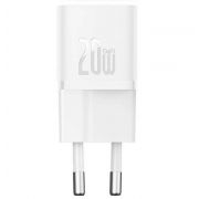 Зарядно устройство Baseus GaN5 Mini 20W, бял на супер цени