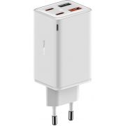 Зарядно устройство Baseus GAN6 Pro 65W, бял на супер цени