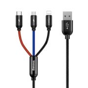 Кабел Baseus USB към USB Type-C + Lightning + micro USB на супер цени