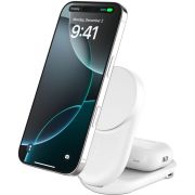 Зарядна станция Belkin Ultracharge 2-in-1 25W, бял на супер цени