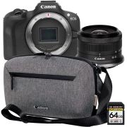 Безогледален фотоапарат Canon EOS R100 Travel Kit, черен на супер цени