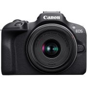 Безогледален фотоапарат Canon EOS R100, черен на супер цени