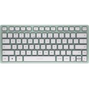 Безжична клавиатура Cherry KW 7100 MINI BT, бял/светлозелен на супер цени