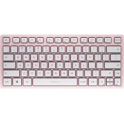 Безжична клавиатура Cherry KW 7100 MINI BT, бял/розов на супер цени