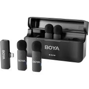 Комплект микрофони BOYA BY-V4U, черен на супер цени