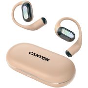 Безжични слушалки Canyon OnFlow 12, бежов на супер цени