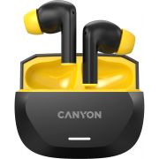 Безжични слушалки Canyon HEXAGON 7, черен/жълт на супер цени