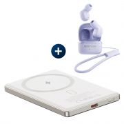 Комплект PowerBank Canyon OnPower 505 Slim и безжични слушалки Canyon OnGo 4 Mini на супер цени