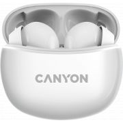 Безжични слушалки Canyon TWS-5, бял на супер цени