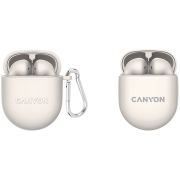 Безжични слушалки Canyon TWS-6, бежов на супер цени