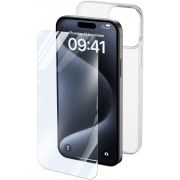 Комплект Cellular Line Protection Kit за Apple iPhone 15 Pro, прозрачен на супер цени