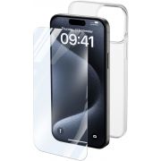 Комплект  Cellular Line Protection Kit за Apple iPhone 15 Pro Max, прозрачен на супер цени