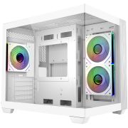 Компютърна кутия CoolerMaster Elite 481 Wood, бял на супер цени