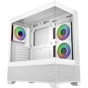 Компютърна кутия CoolerMaster Elite 690 Wood, бял на супер цени
