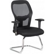 Посетителски стол Carmen 7620, черен на супер цени