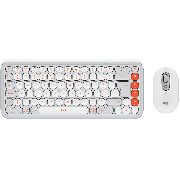 Безжичен комплект Logitech Pop Icon Combo, бял на супер цени
