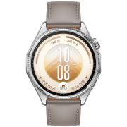 Комплект смарт часовник HUAWEI WATCH GT 7, 46 мм, сив/кафяв и безжични слушалки HUAWEI Freebuds SE 4 ANC на супер цени