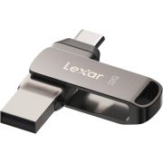 Флаш памет 32GB Lexar JumpDrive Dual Drive D400, сив на супер цени