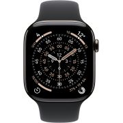Смарт часовник Apple Watch Series 11 GPS, Cellular, 42 мм, S/M, Slate Titanium, Black на супер цени