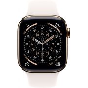 Смарт часовник Apple Watch Series 11 GPS, Cellular, 46 мм, S/M, Gold Titanium, Gold на супер цени
