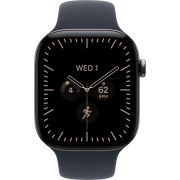 Смарт часовник Apple Watch Series 12 GPS, Cellular, 46 мм, M/L, Natural Titanium, Navy Blue на супер цени