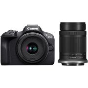 Безогледален фотоапарат Canon EOS R100, черен и допълнителен обектив RF-S 55-210 на супер цени