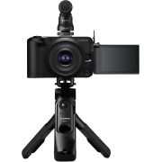 Безогледален фотоапарат Canon EOS R50 V Content Creator Kit, черен на супер цени