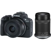 Безогледален фотоапарат Canon EOS R50, черен и допълнителен обектив RF-S 55-210 на супер цени