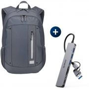Комплект раница за лаптоп CASE LOGIC Jaunt WMBP-215 16'' и докинг станция ORICO 8-Port на супер цени