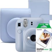 Комплект фотоапарат за моментни снимки FUJIFILM instax mini 12, светлосин и аксесоари на супер цени