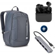 Комплект раница за лаптоп CASE LOGIC Jaunt WMBP-215 16'', USB хъб Ugreen CM219 и безжични слушалки Creative Zen Air 2 ANC на супер цени