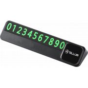 Аксесоар Tellur Car Parking Phone Number Card, черен на супер цени