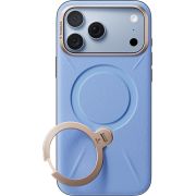 Гръб TORRAS Ostand Q3 VegSkin за Apple iPhone 18 Pro Max, син на супер цени