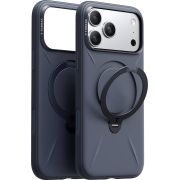 Гръб TORRAS Ostand QPRO Silicone за Apple iPhone 17 Pro, тъмносин на супер цени