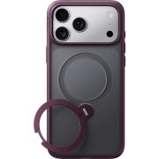 Гръб TORRAS Ostand Q3 Spin за Apple iPhone 18 Pro Max, прозрачен/бордо на супер цени