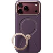 Гръб TORRAS Ostand Q3 VegSkin за Apple iPhone 18 Pro Max, тъмнолилав на супер цени