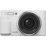 Безогледален фотоапарат YASHICA City 200, бял на супер цени
