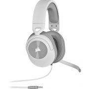 Геймърски слушалки Corsair HS55, бял/сив на супер цени
