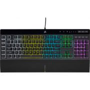 Геймърска клавиатура Corsair K55 RGB PRO, черен на супер цени