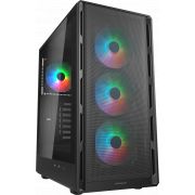 Компютърна кутия COUGAR AIRFACE PURE RGB, черен на супер цени
