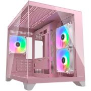 Компютърна кутия COUGAR FV150 Mini RGB, розов на супер цени