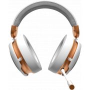 Безжични геймърски слушалки Dark Project Sono Wireless, бял/златист на супер цени