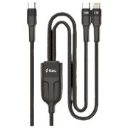 Кабел ttec AlumiCable USB Type-C към USB Type-C и Lightning на супер цени