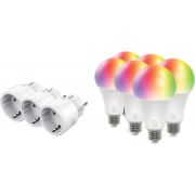 Комплект смарт контакти и LED крушки Deltaco Smart Home на супер цени