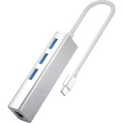 USB хъб  DIVA DW12159, сребрист на супер цени