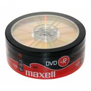 Оптичен носител Maxell DVD-R, 25 броя на супер цени