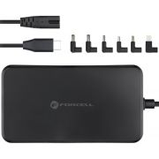 Универсален захранващ адаптер Forcell F-Energy E856 90W, черен на супер цени